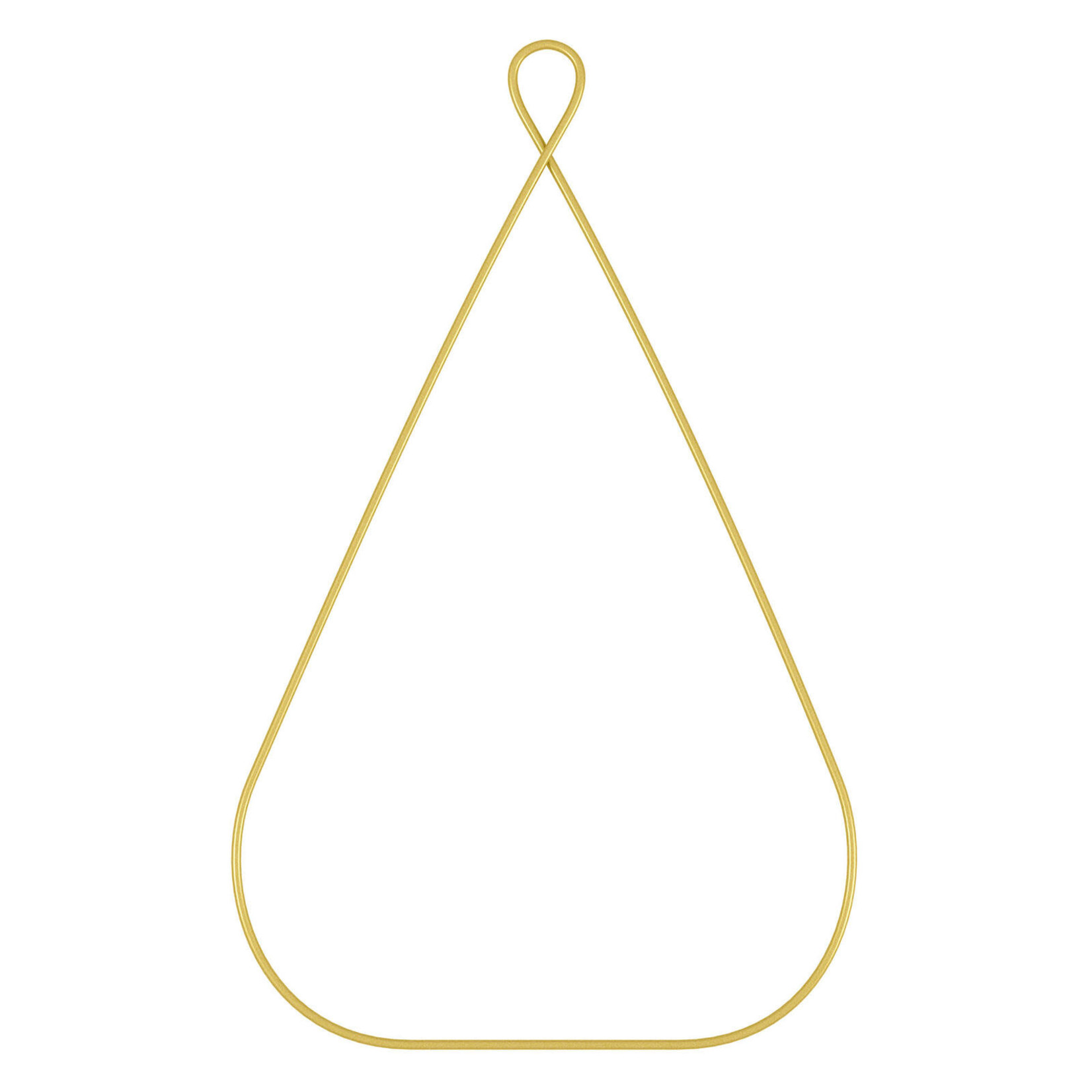 18” GOLD WIRE TEAR DROP