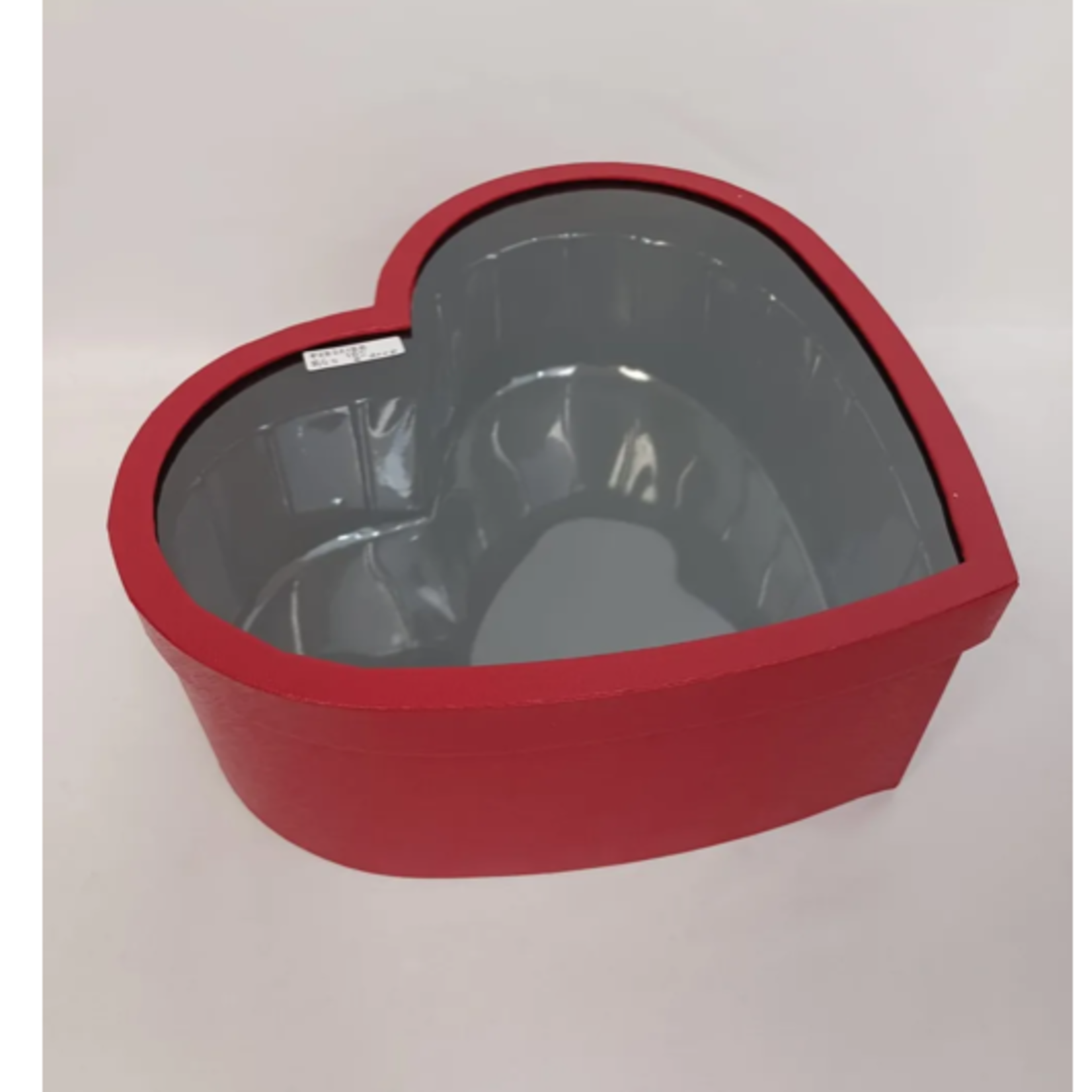 15" x 6"h RED HEART BOX WITH ACRYLIC LINER, REG $41.99 50% off