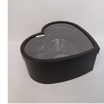 15" x 6"h BLACK HEART BOX WITH ACRYLIC LINER, reg $41.99, 50% off