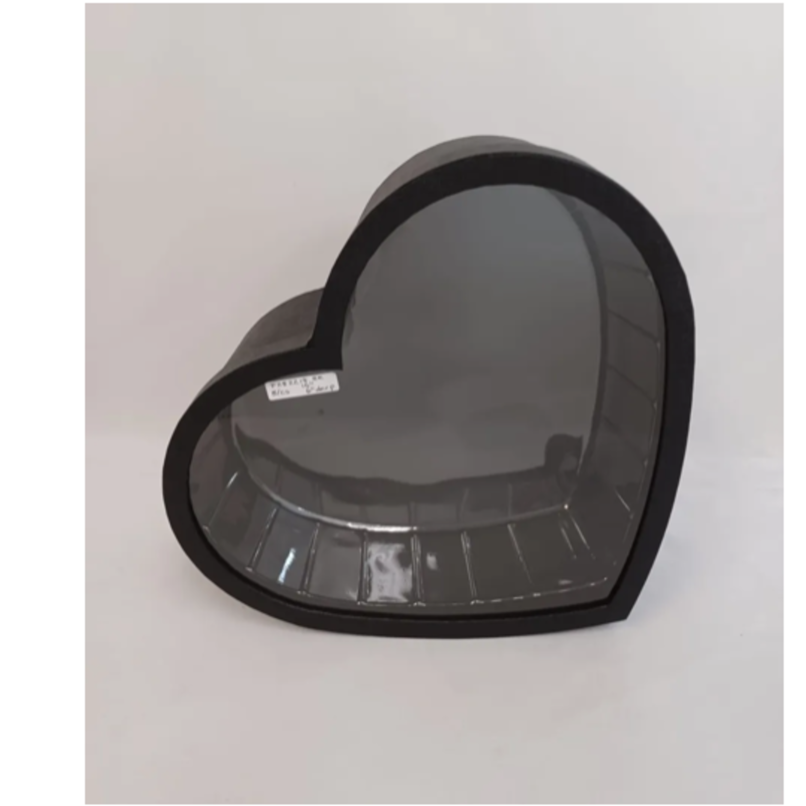 15" x 6"h BLACK HEART BOX WITH ACRYLIC LINER, reg $41.99, 50% off