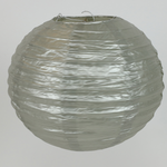 18" SILVER ROUND PAPER LANTERN