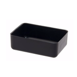 1.75"h x 6" x 4" HALF BRICK BLACK TRAY