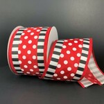 RED/WHT DOTS 2.5'' X 10 YDS