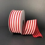 RED AND WHITE STRIPED, 1.5'' X 10 YDS
