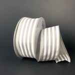 SILVER STN/WHT CABANA STRIPES 1.5'' X 10YDS