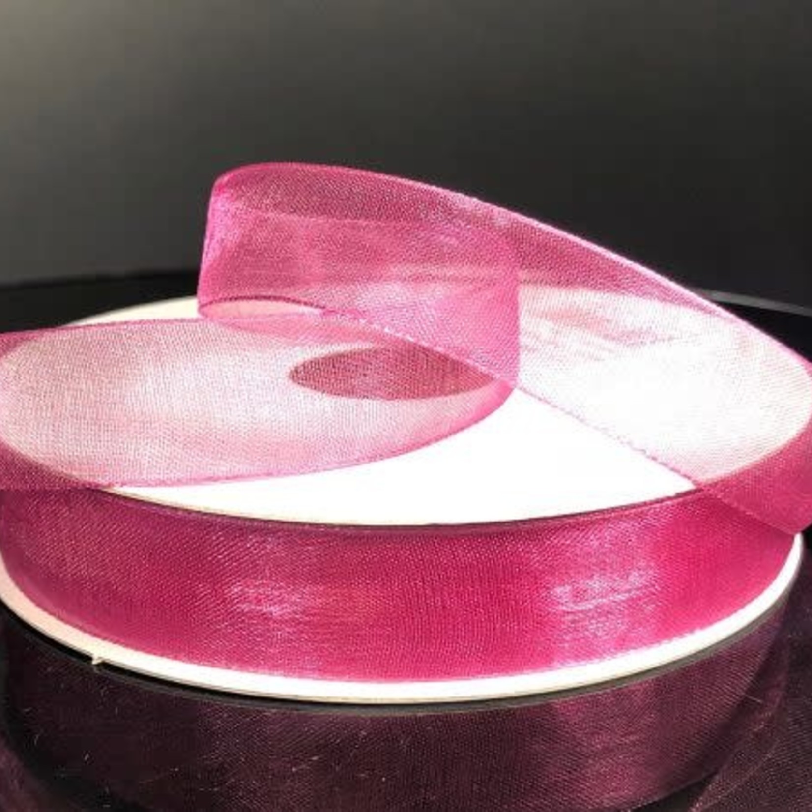 CHIFFON RIBBON 5/8"" x 25 YD. DARK MAUVE