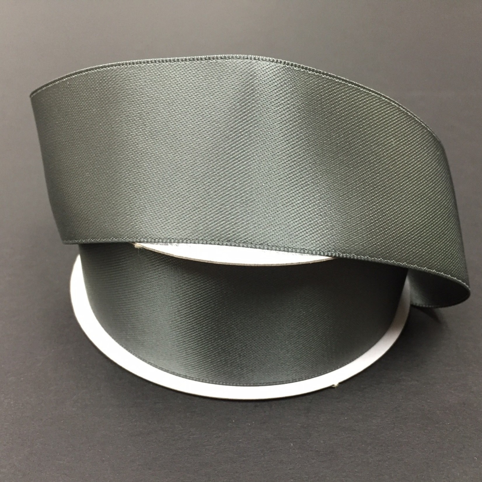 SILKY DOUBLE FACE SATIN CHARCOAL, #9, 25 YDS