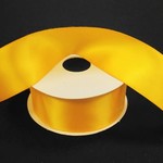 SILKY DOUBLE FACE SATIN NON WIRED EDGE 1.5"" x 25 YD SUNFLOWER