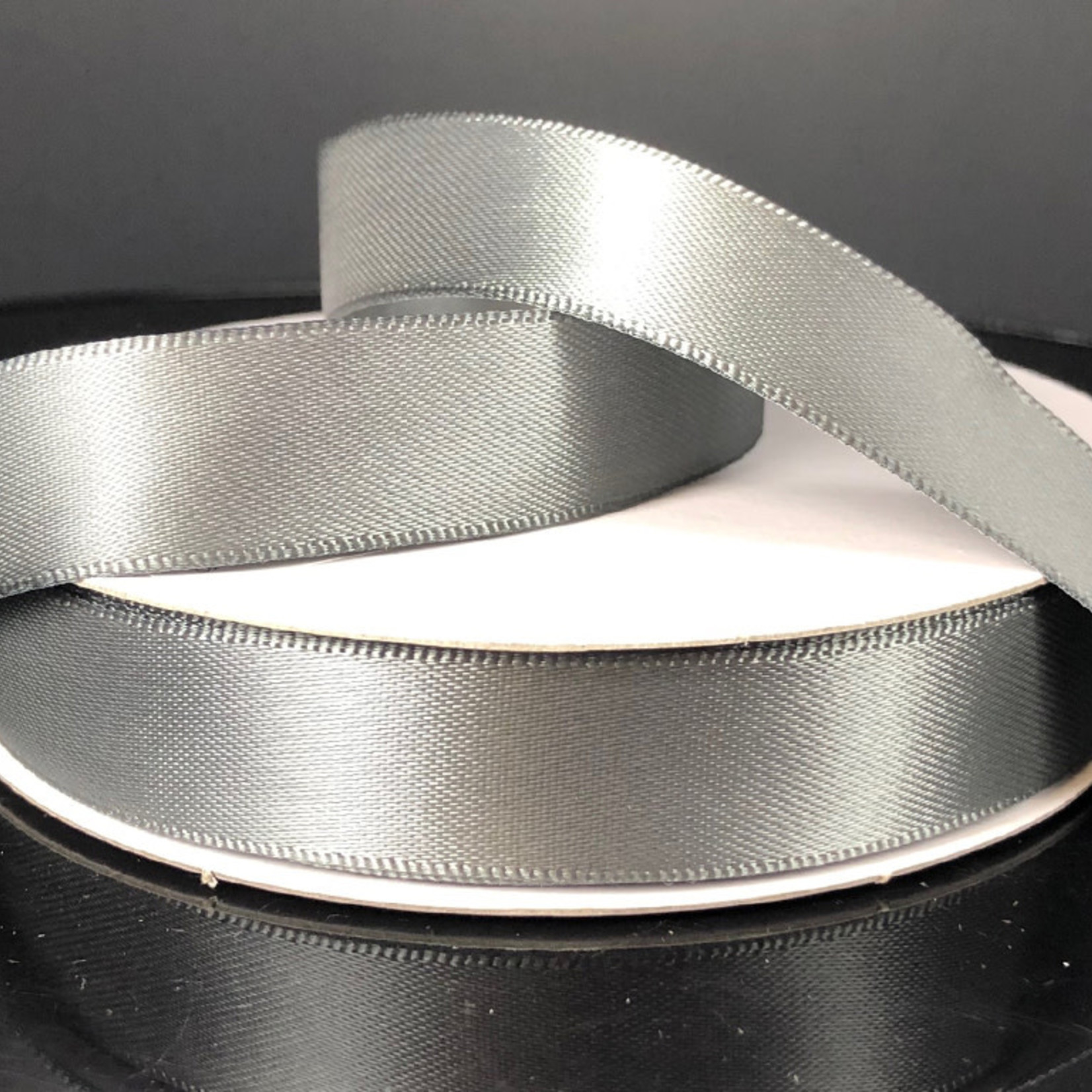 SILKY DOUBLE FACE SATIN CHARCOAL #3, 25 YDS