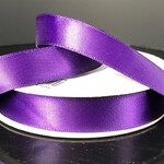 SILKY DOUBLE FACE SATIN NON WIRED EDGE 5/8"" x 25 YD EGGPLANT