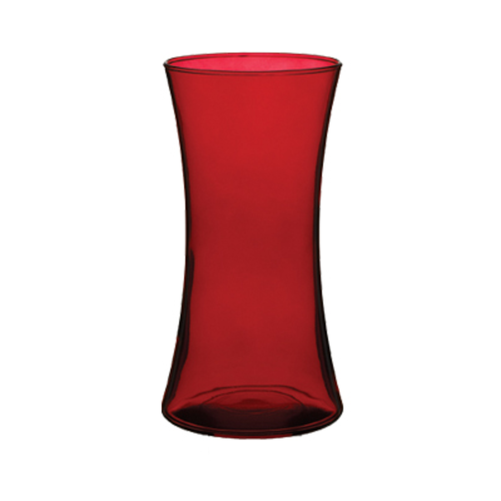 8"h x 4.75" Red Gathering Vase - Ruby