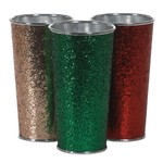 ROUND METAL BLING CONTAINER 4.75 X 9", reg $5.99 30% off
