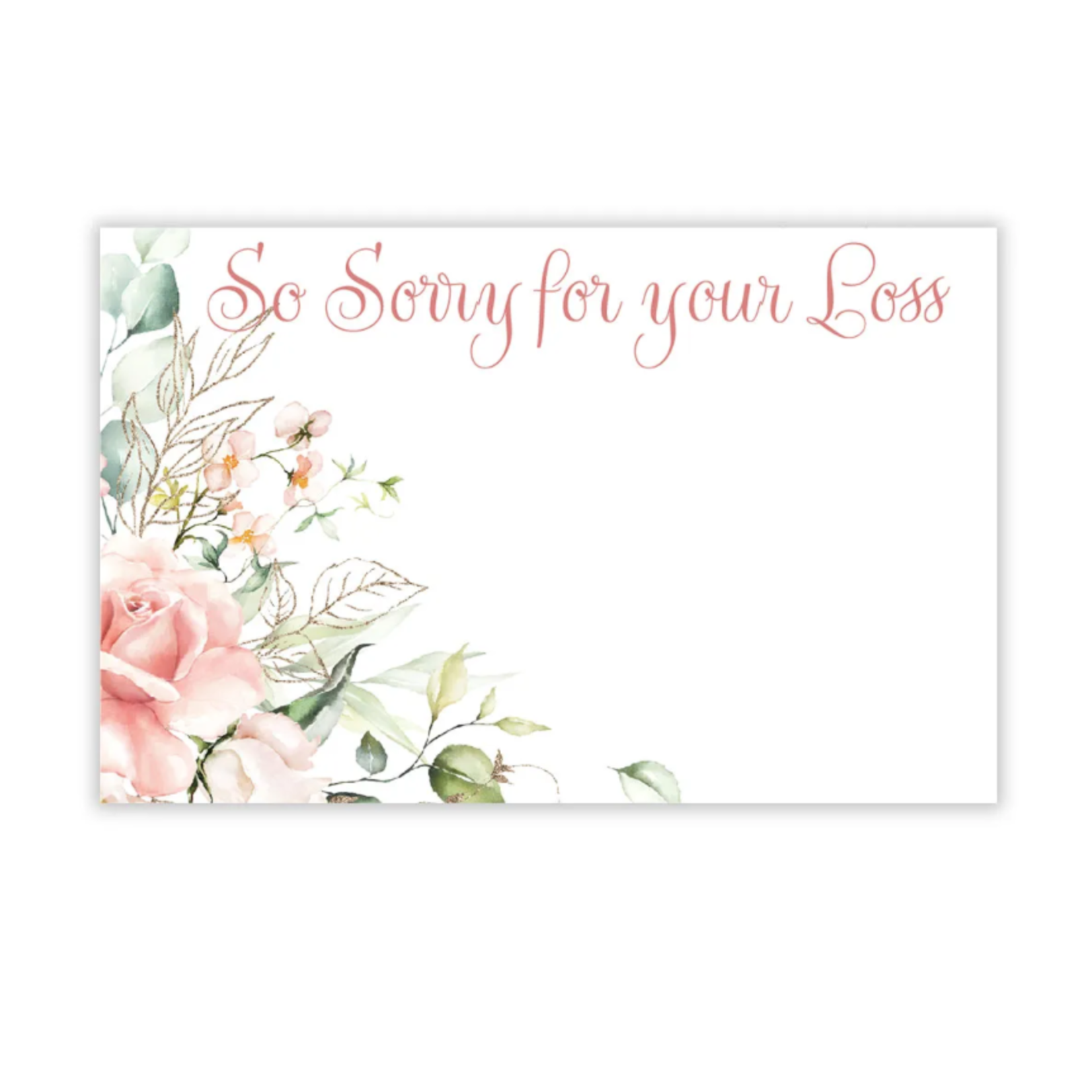 "SO SORRY FOR YOUR LOSS" CAPRI CARD