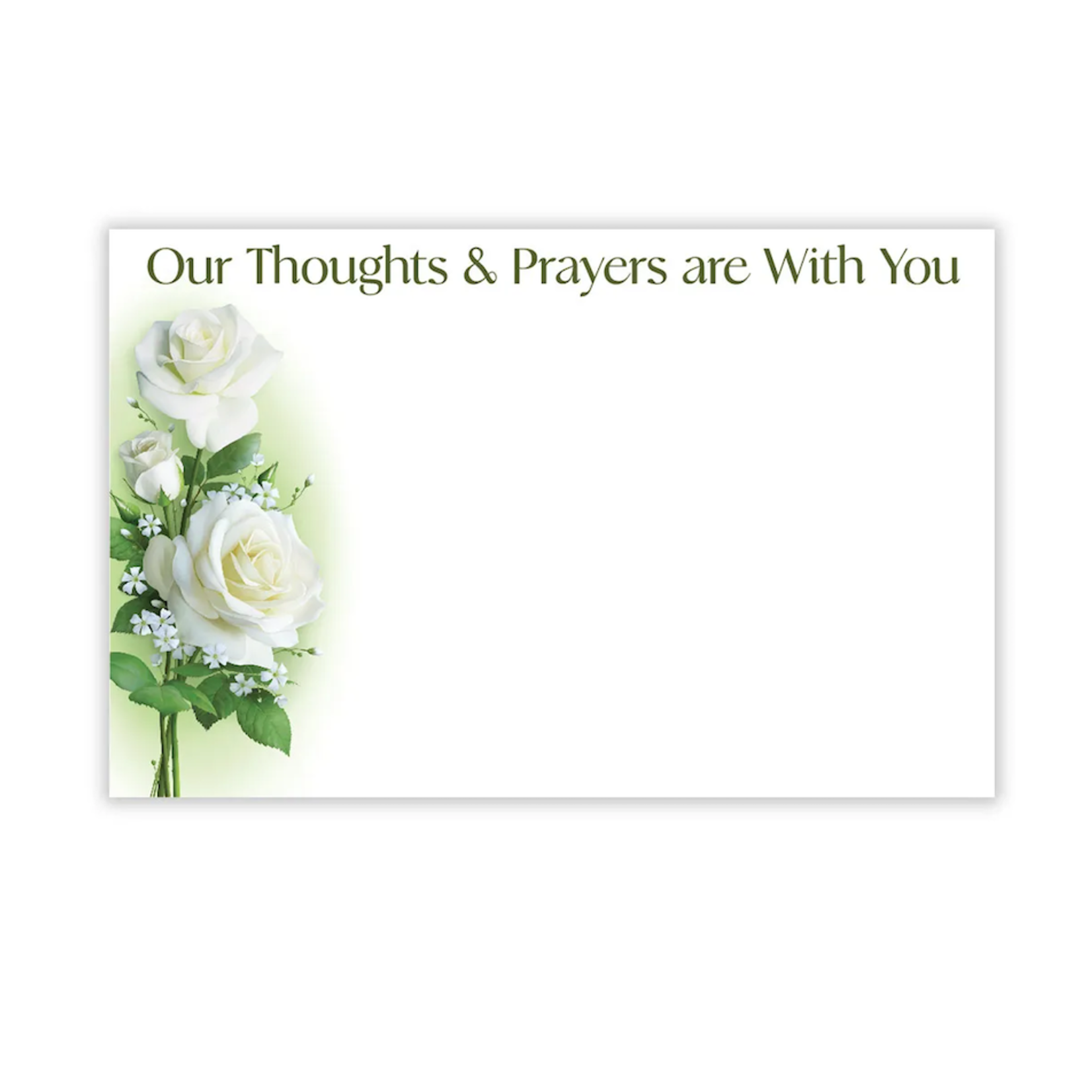 "OUR THOUGHTS AND PRAYERS ARE WITH YOU" CAPRI CARDS