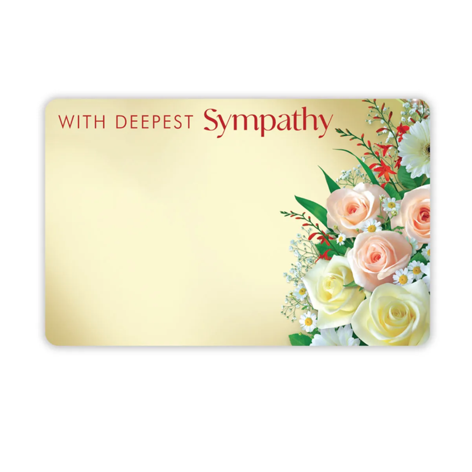 "WITH DEEPEST SYMPATHY" CAPRI CARD