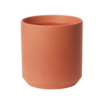 9”H X 8.75” TERRACOTTA CERAMIC KENDALL VASSE/POT