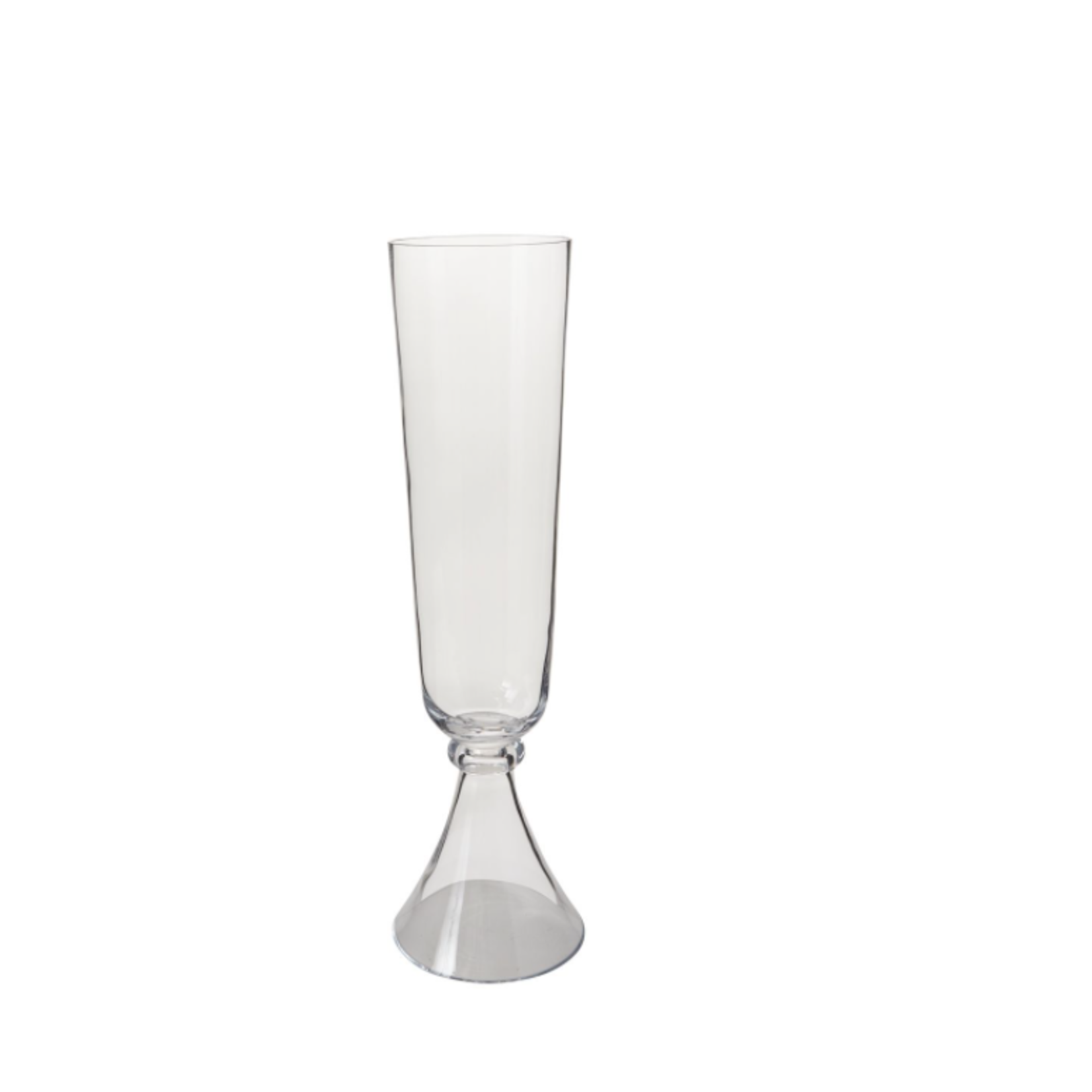 29.5”H X 8.25” WEDDING CENTERPIECE GLASS PICCOLO VASE