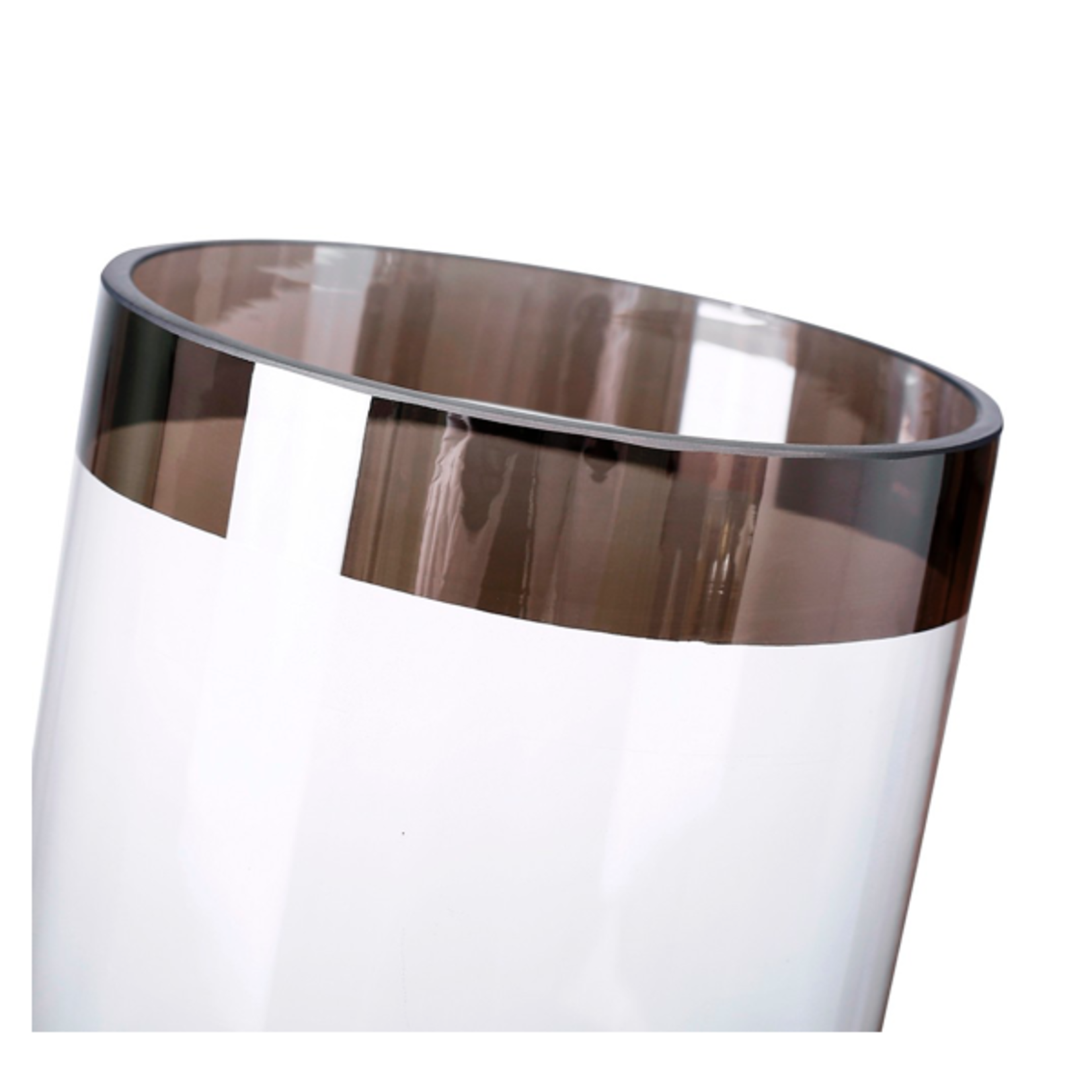 40% off was $19 now $11.39. 10"H X 4.5” CLEAR AND SMOKED CYLINDER