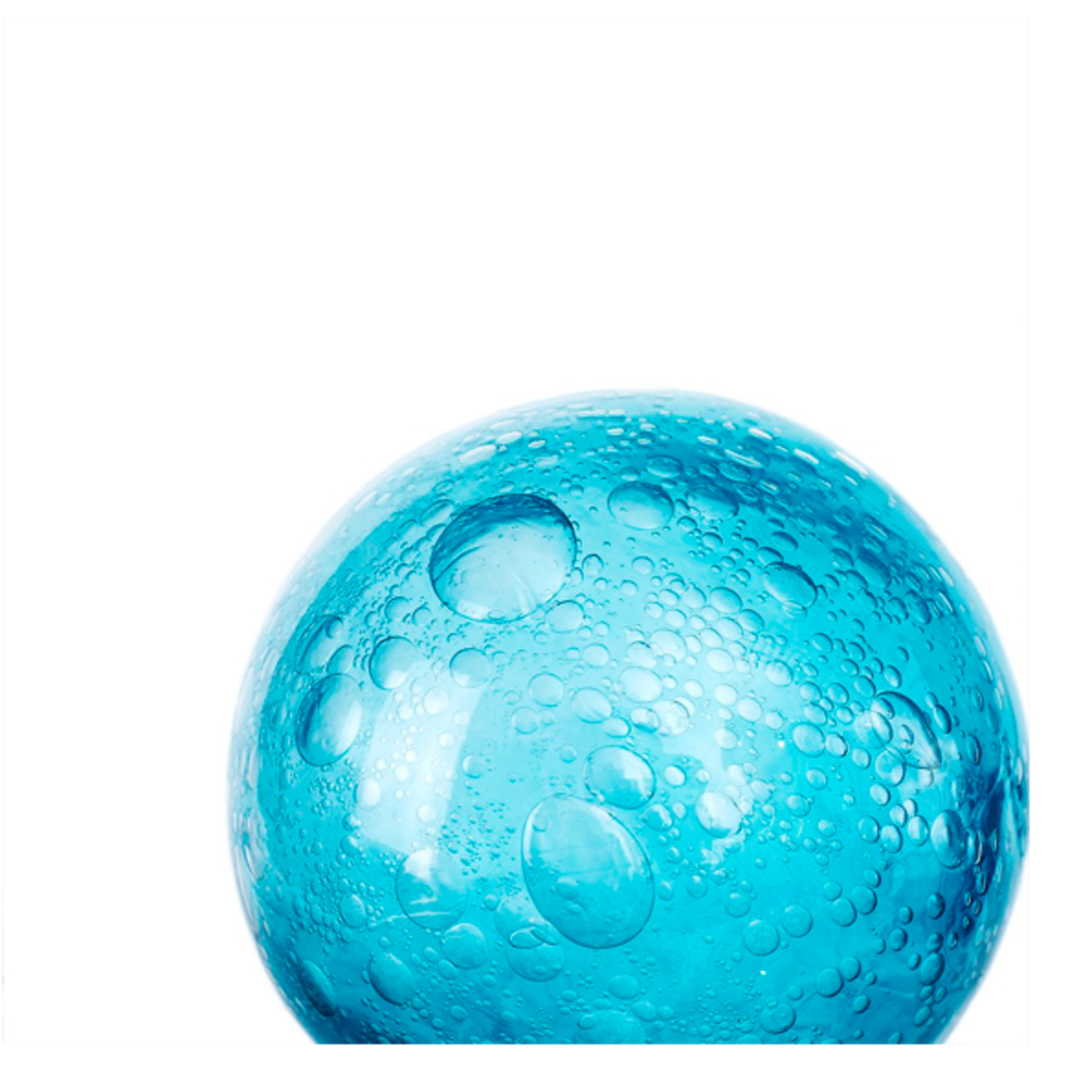 40% off was $10 now $6. 4”D BLUE DECORATIVE GLASS BALL SPHERE