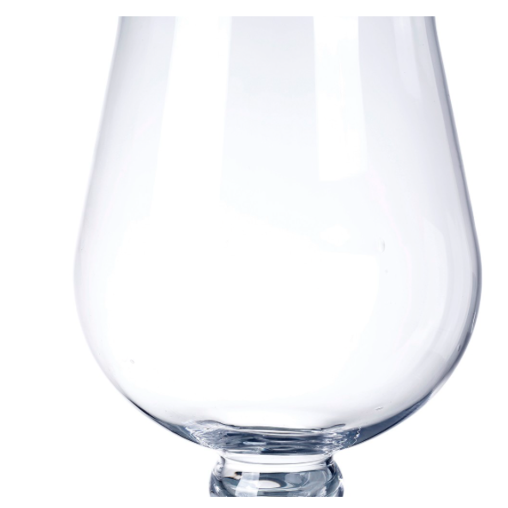 16”H X 9” GLASS PEDESTAL HURRICANE VASE