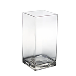 8"h x 5" x 5" CLEAR SQUARE GLASS OPENING