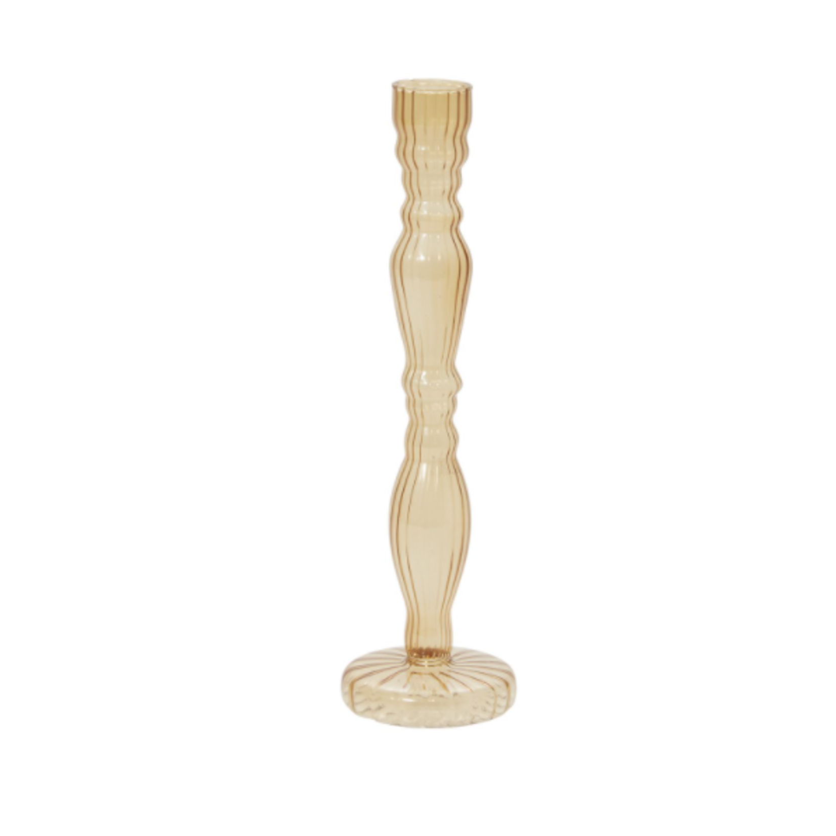 40% off was $10 now $6. 8.5”H X 2.5” YELLOW GLASS RAYWOOD BUDVASE AND/OR CANDLE HOLDER