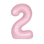 34" MATTE PINK FOIL BALLOON NUMBER -2