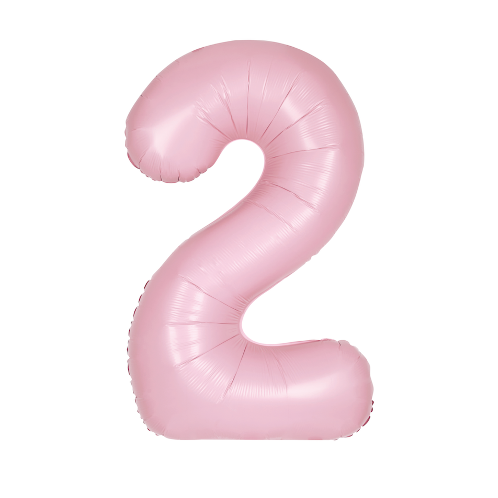 34" MATTE PINK FOIL BALLOON NUMBER -2