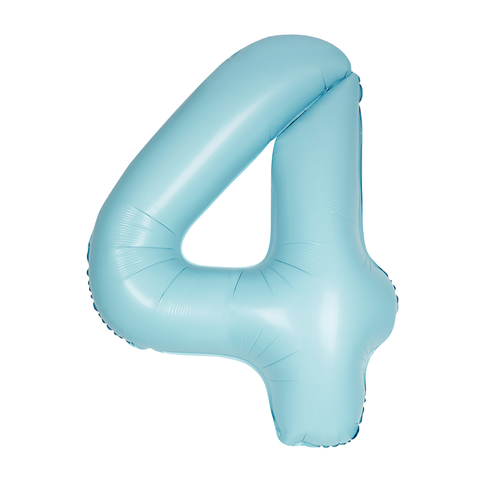 34" MATTE BLUE FOIL BALLOON NUMBER- 4