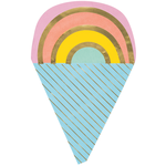 16 PASTEL ICE CREAM SHAPE NAPKINS