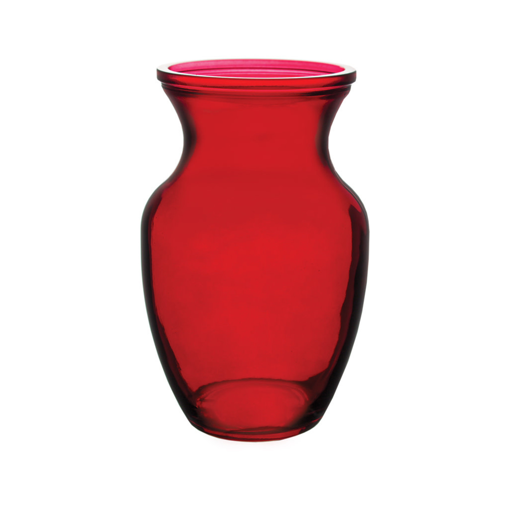 8" Rose Vase Classic RED
