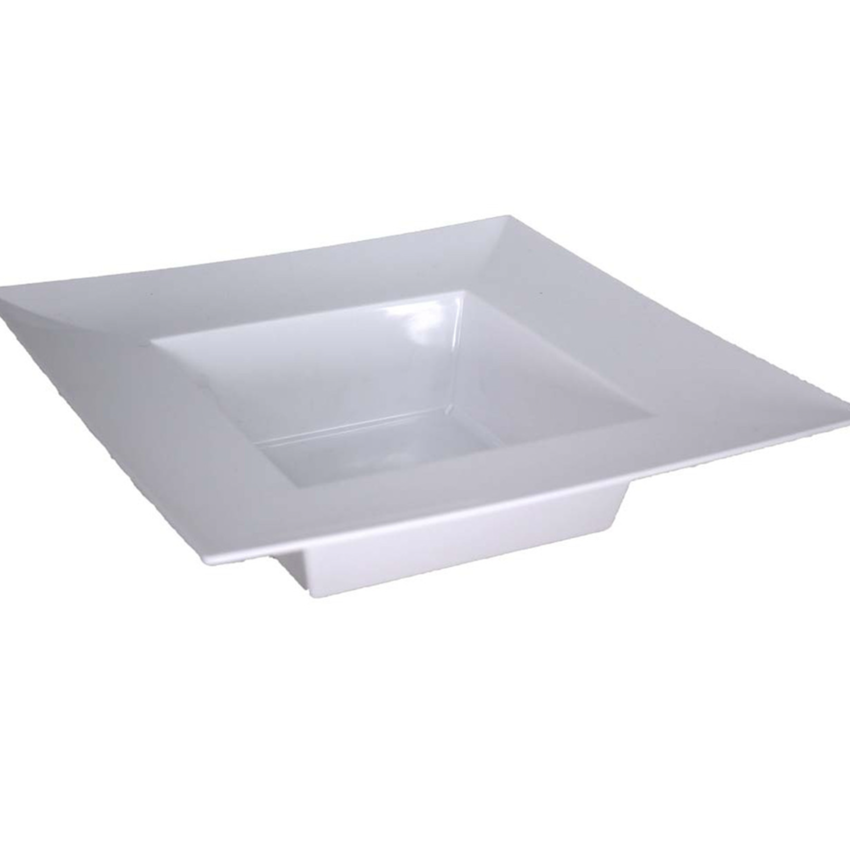 2"h x 5" x 5" inner pot SQUARE BOWL WHITE