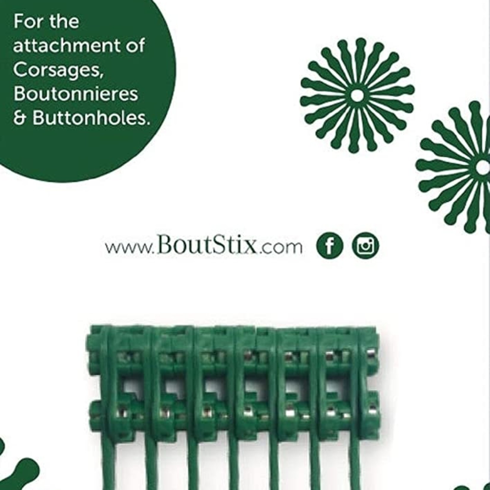BoutStix Premium Floral Magnets (Package of 7)