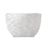 50% off was $50 now $25. 9.25”H X 5”W X 14”L WHITE CERAMIC ROUNDED TAPERED RECTANGLE EMBOSSED SEAMLESS