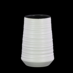 50% off was $29 now $14.50. 8.5”H X 5.75” WHITE CERAMIC COMBED VASED
