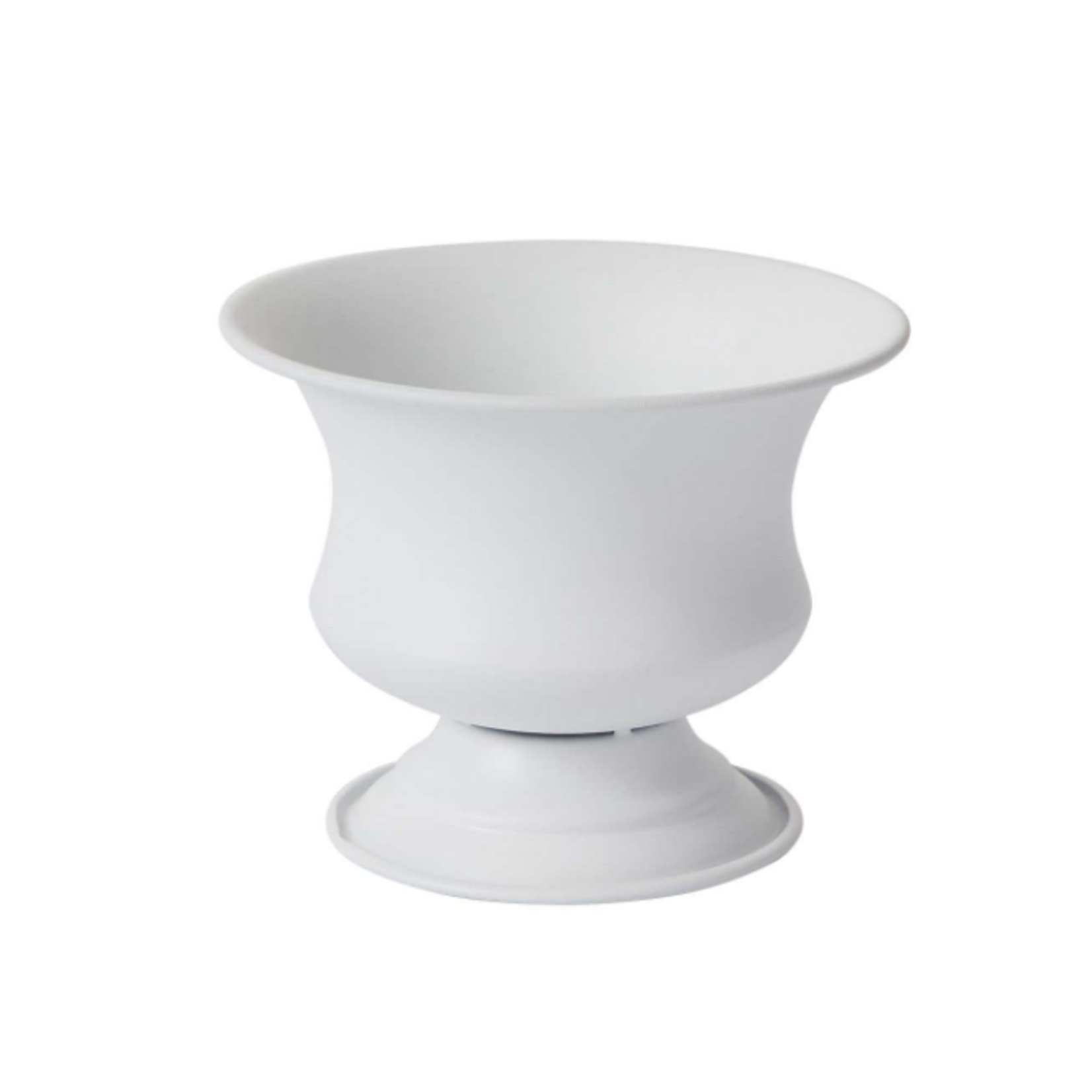 5”H X 6.25” WHITE METAL SIDNEY URN