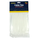 4" CLEAR CABLE TIES, 150 PCS