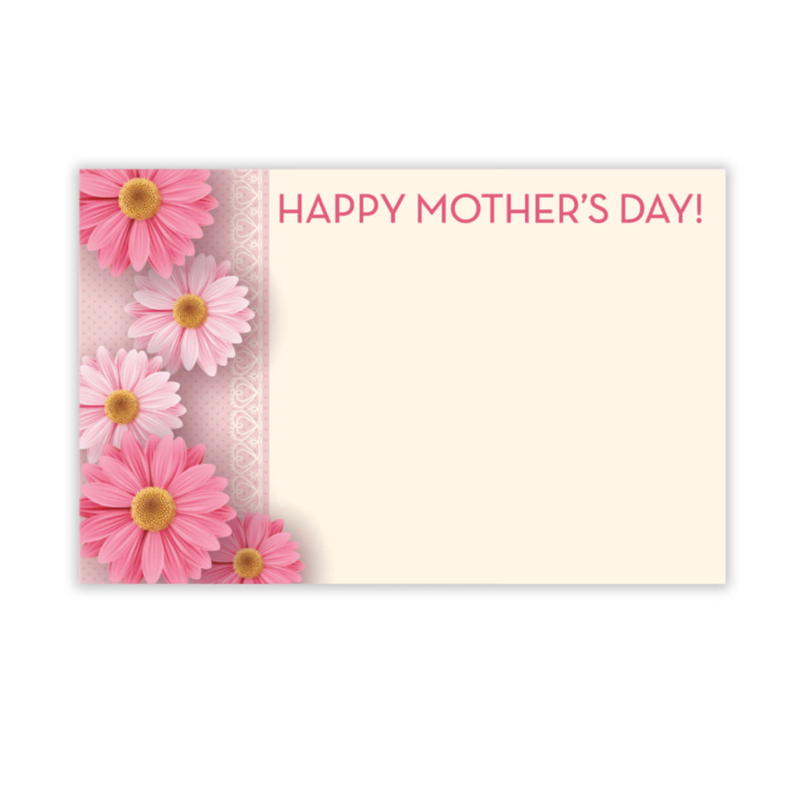 HAPPY MOTHER'S DAY CAPRI CARD, PINK GERBERS