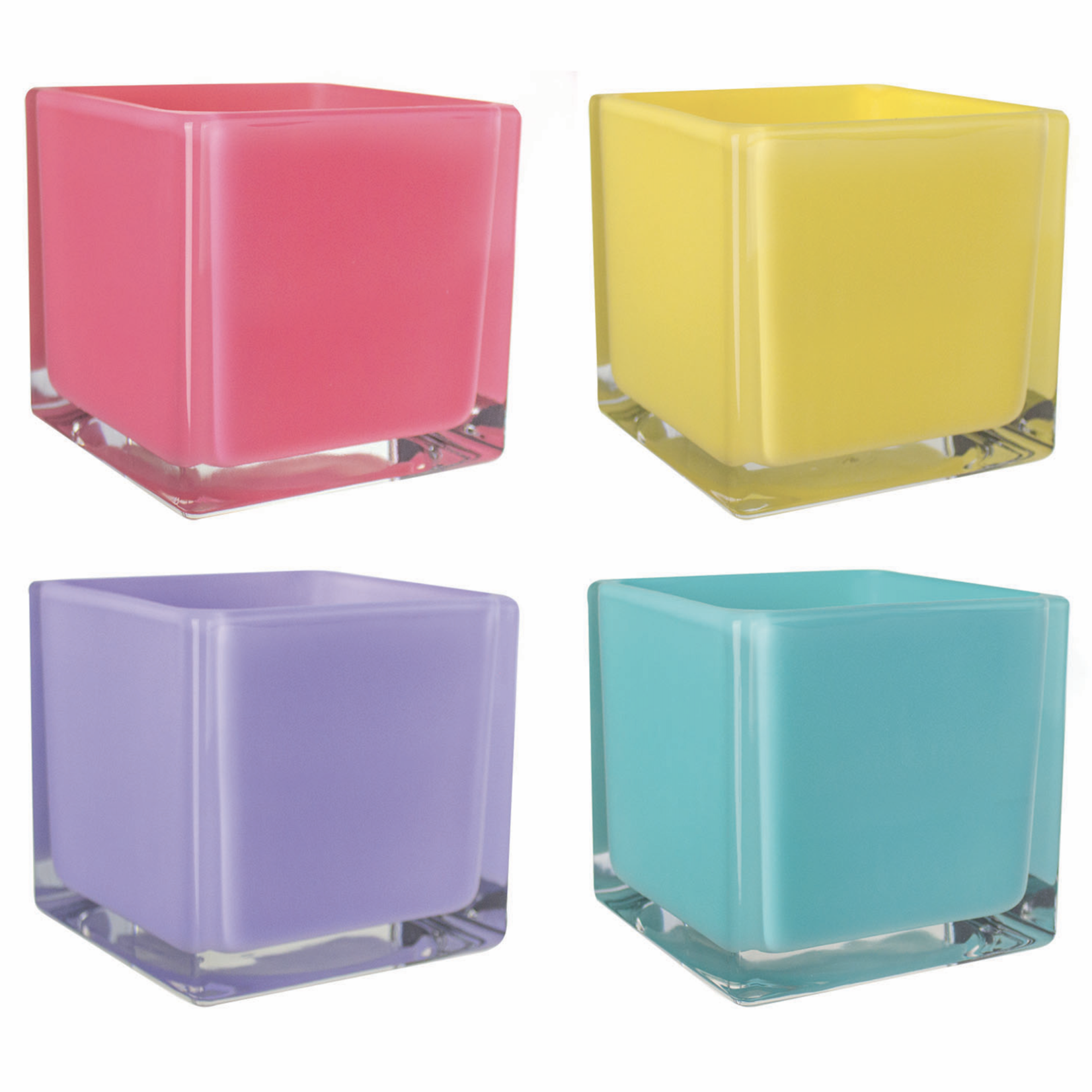 4”X4”X4” CUBE OPAQUE LOLLI ASST.  (sold by the piece)