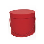 9” x 7.5” RED ROUND BOX,REG $12.99