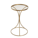 29.5"h x 18" GOLD METAL HOURGLASS STAND