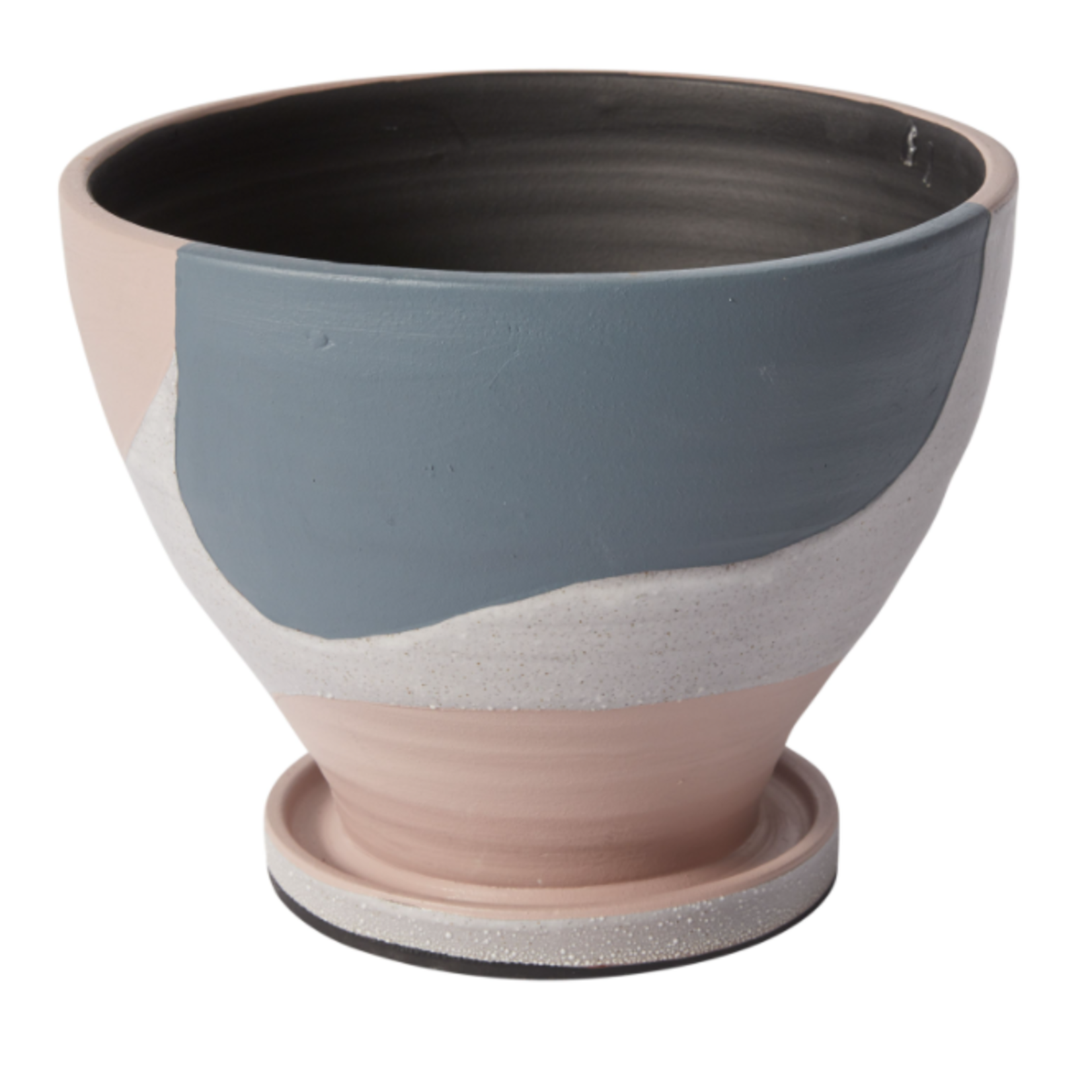 50% OFF WAS $45.79 NOW $22.90, 8"H X 10" GREY MODERA POT
