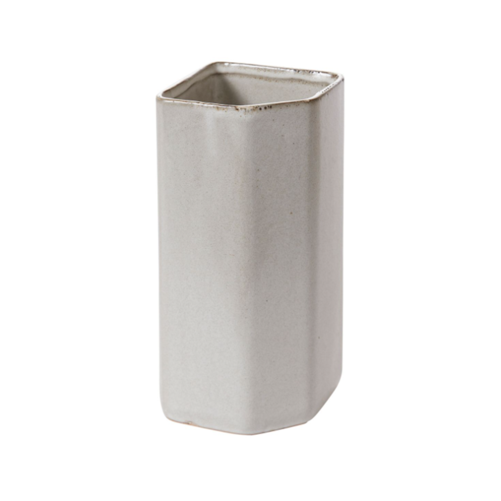 50% OFF WAS $11.39 NOW $5.70, 8”H X 4” OFF-WHITE KEYSTONE CERAMIC VASE (AD)
