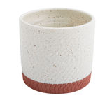 60% OFF WAS $20.39 NOW $8.16, 6.5” X 6.5” WHITE TERRACOTTA COMO COLLECTION POT (AD)