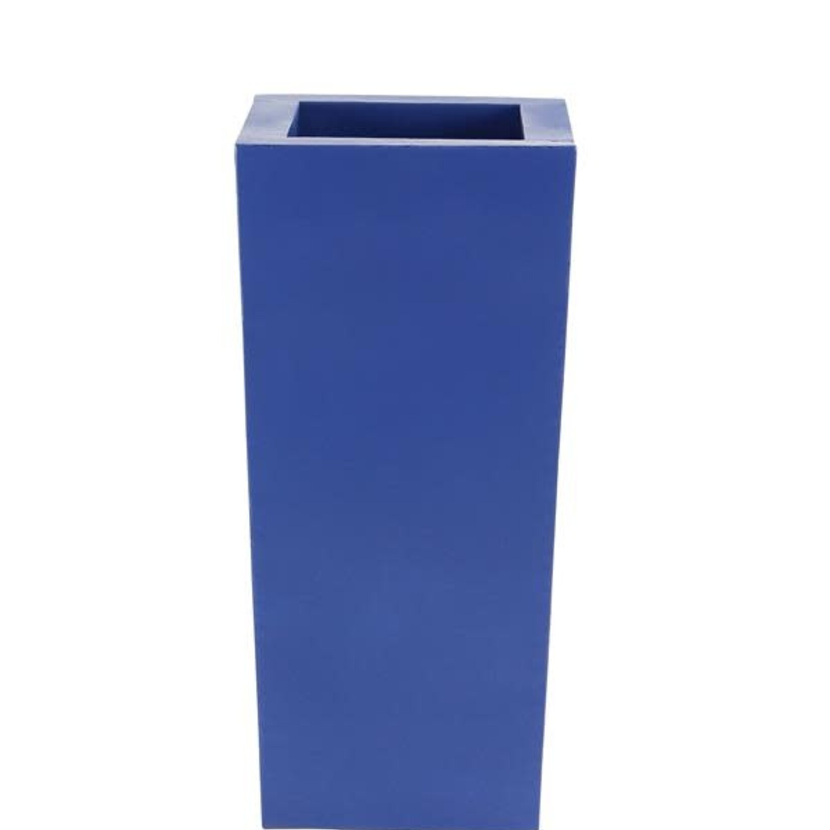 60% off was $150 now $60, 25” X 12” BLUE TAPER METAL PLANTERS