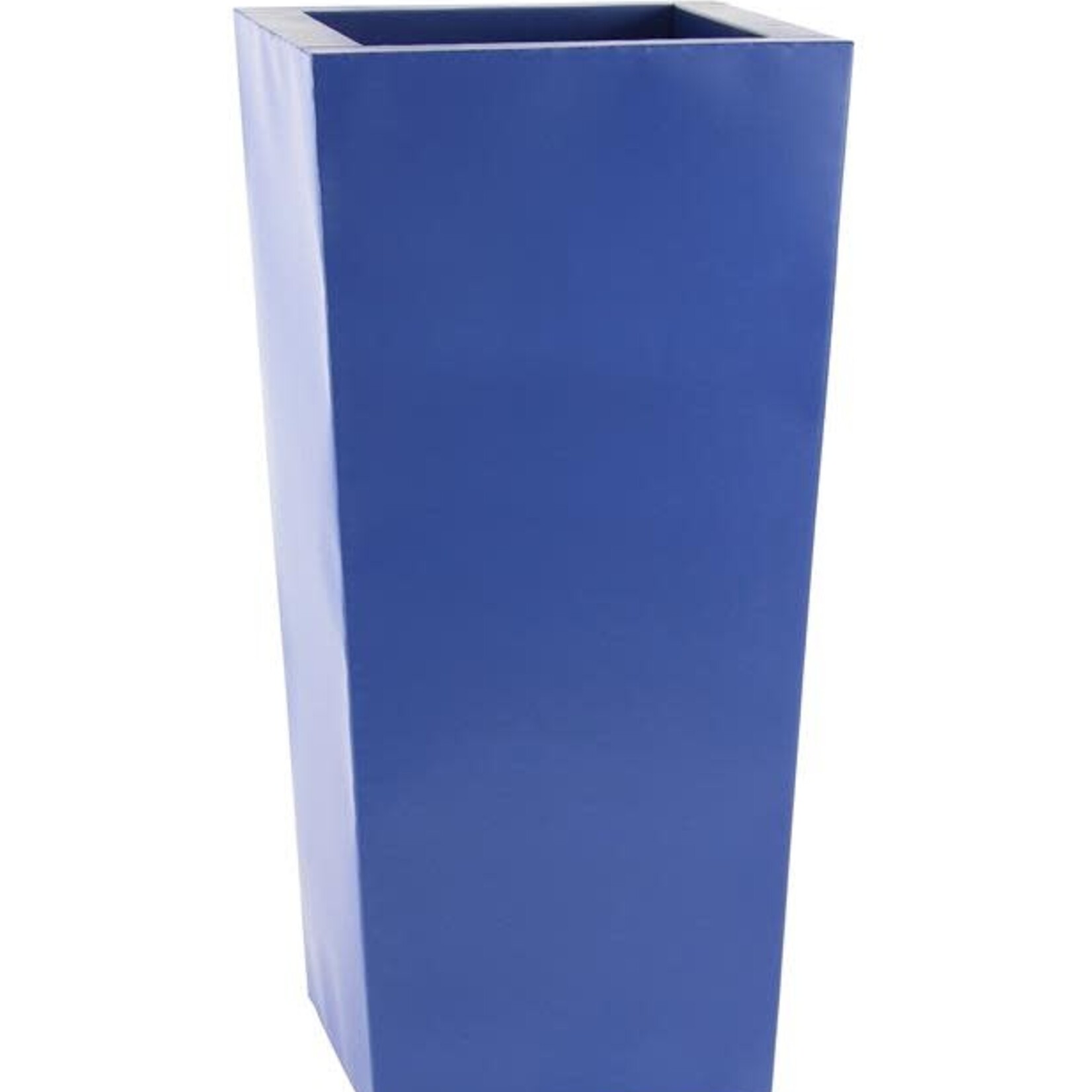 60% off was $200 now $80.00, 35”H X 17” BLUE TAPER METAL PLANTERS