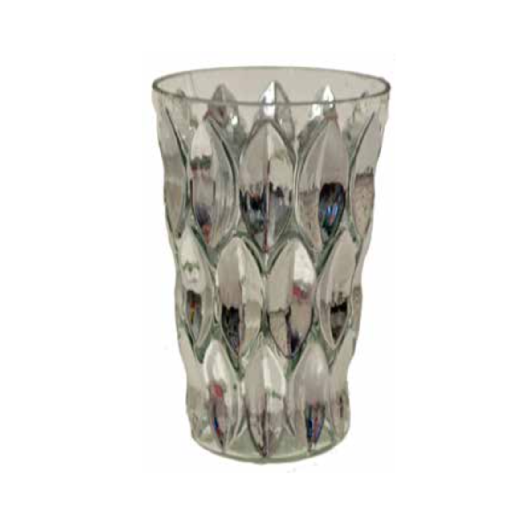 50% off was $3.99 now $1.99.  4.25”H X 2.5” SILVER REFLECTION VOTIVE