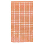 78” x 38" ROSE GOLD METALLIC SQUARE FOIL CURTAIN