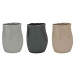 5.75”H X 4.5” CERAMIC PLANTER VASE, PRICE PER EACH BOX HAS ASSORTMENT