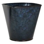 7”H X 6.5” NAVY BLUE METAL POT